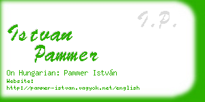 istvan pammer business card